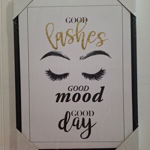 wall pictured art GOOD LASHES -GOOD MOOD-GOOD DAY